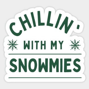 Chilling with Snowmies - Christmas Group Sticker